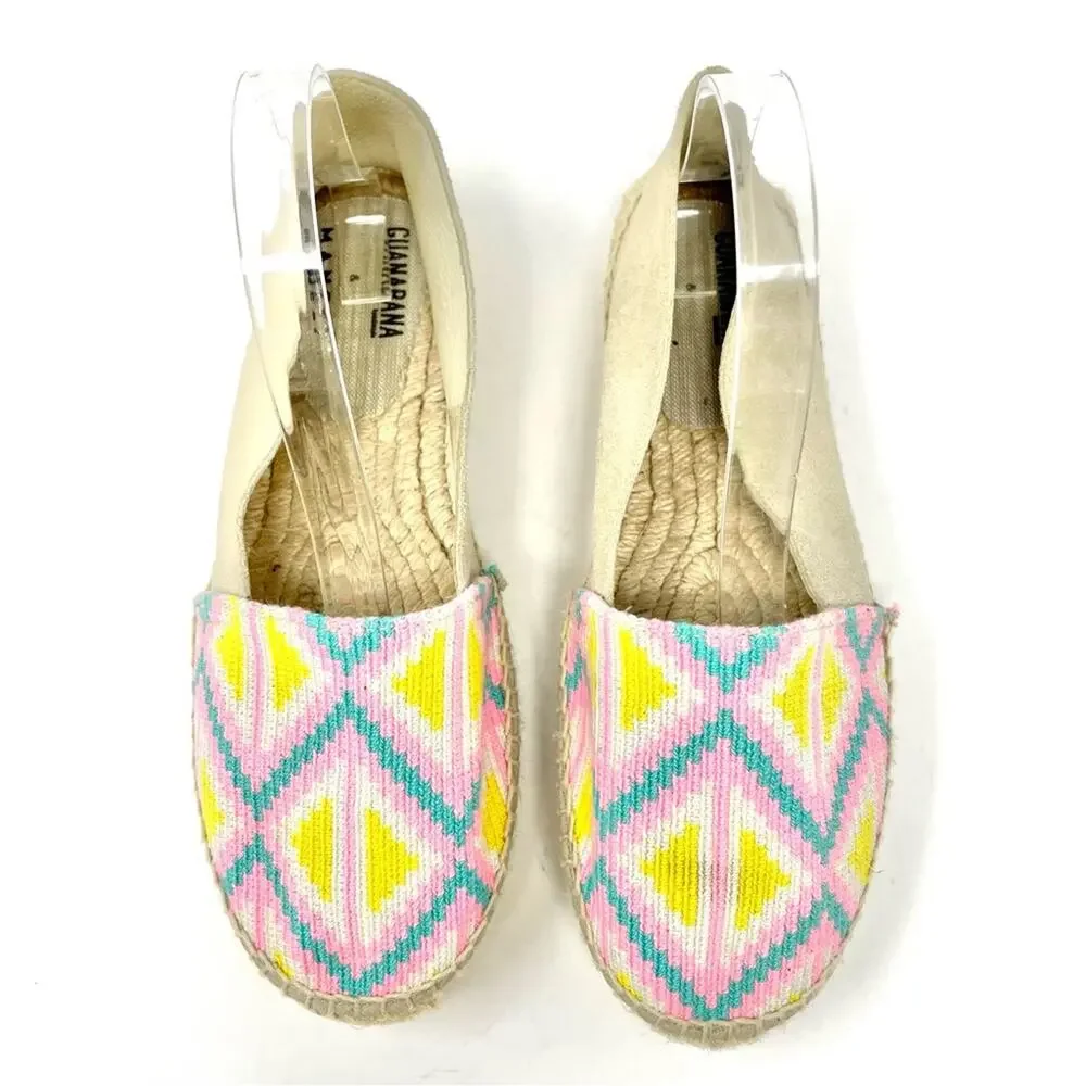 Manebi x Guanabana Woven Geometric Platform Espadrilles, Women's 10,  EU 40 $199